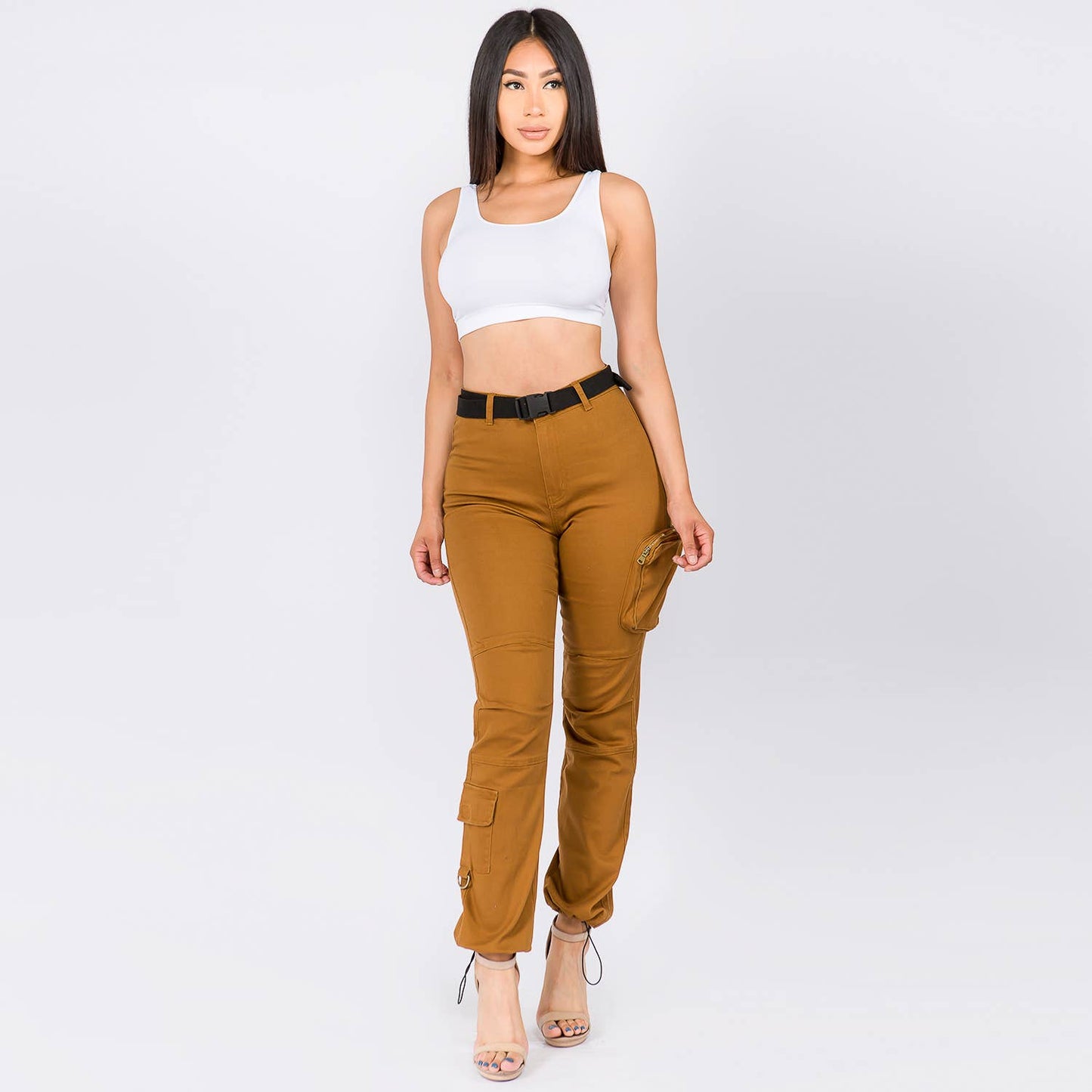 High Waist Cargo Joggers