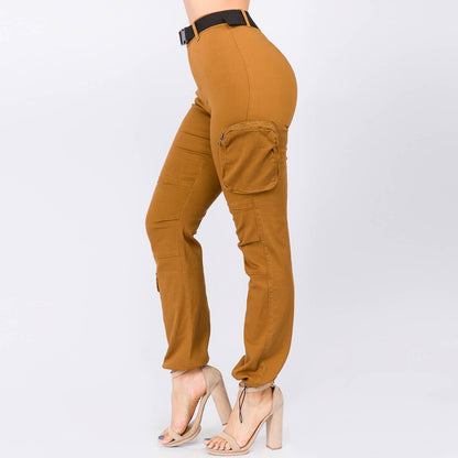 High Waist Cargo Joggers