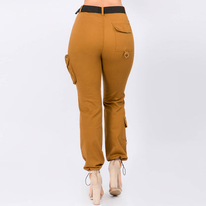 High Waist Cargo Joggers