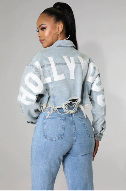 Denim Crop Jacket